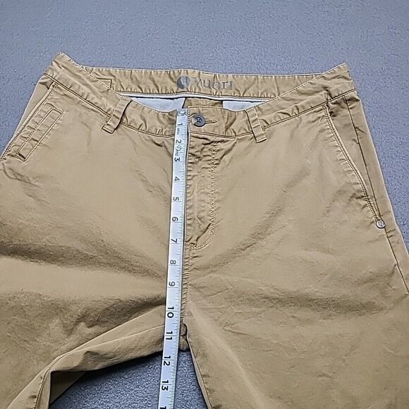 Vuori Collins Mens Chino Pants 33 Khaki Slim Fit Performance Fabric - Picture 3 of 10